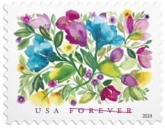 Forever Stamps 2024 Celebration Blooms – Nature Series, First-Class Postage
