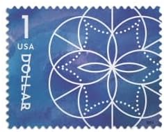 $1 Stamps 2024 Geometric Floral Design – Art Collection, First-Class Rate