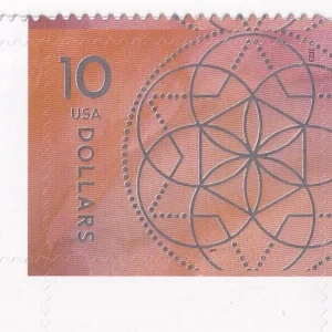$10 Stamps 2023 Floral Geometry – Art Collection, High Value Postage