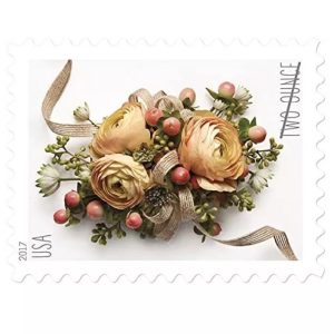 Two-Ounce Stamps 2017 Celebration Corsage – Wedding Mail, First-Class Rate