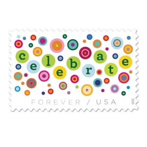 Forever Stamps 2020 Let’s Celebrate! – Celebration Greetings, First-Class Postage