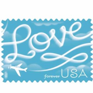 Forever Stamps 2017 Love Skywriting – Love Series, First-Class Postage