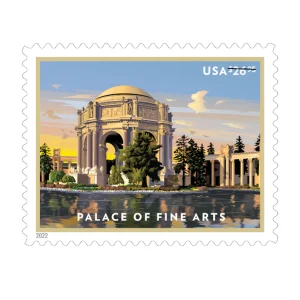 NOT Forever Stamp-Priority Mail Express Stamps 2022 Palace of Fine Arts – Cultural Heritage, $26.95 Postage