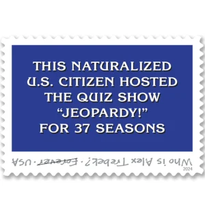 Forever Stamps 2024 Alex Trebek – Jeopardy! Host, Commemorative Issue, First-Class Postage