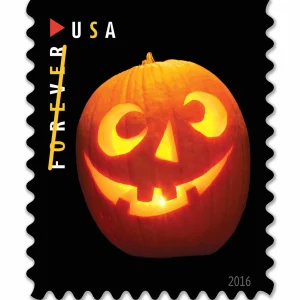 Forever Stamps 2016 Jack-O’-Lanterns – Halloween Holiday, First-Class Postage