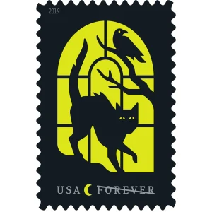 Forever Stamps 2019 Spooky Silhouettes – Halloween Holiday, First-Class Postage