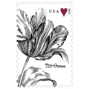 Two-Ounce Stamps 2015 Tulip – Wedding Invitation, First-Class Postage