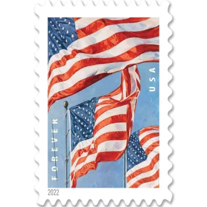 Forever Stamps 2022 U.S. Flag – Patriotic Symbol, First-Class Postage