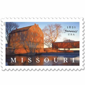 Forever Stamps 2021 Missouri Statehood – Historic Landmark, First-Class Postage